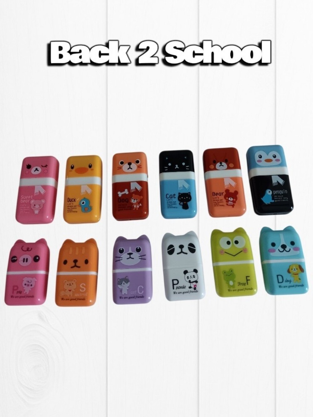 Animal Pencil Erasers